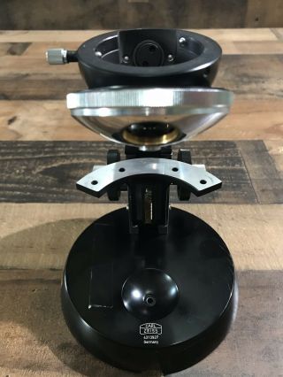 Carl Zeiss - Vintage (1955 - 58) - Black Microscope Stand With 4 Position Turret 6
