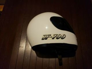 Shoei Rf - 700 Vintage White Full Motorcycle Helmet Size S Snell/dot Elite Series