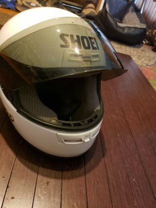 SHOEI RF - 700 vintage White Full Motorcycle Helmet Size S Snell/Dot elite series 7