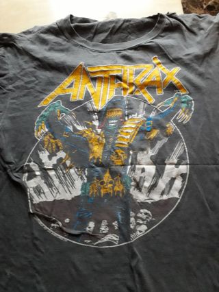 Rare Vintage 1987 Anthrax Among The Living Tour T Shirt