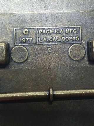 KISS Vintage 1977 Pacifica MFG Marked Love Gun Belt Buckle 2