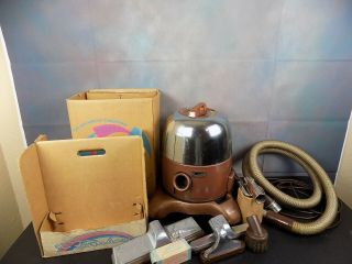 Vintage Rainbow Rexair Model D2 Vacuum Cleaner W/ Attachments & Hose