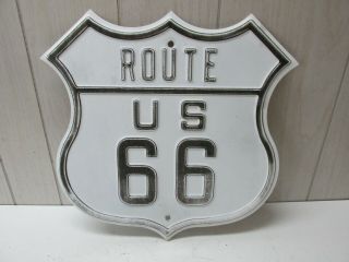 Vintage Route 66 Sign Heavy Duty 3 Lbs,  0.  063 " Thick Embossed In