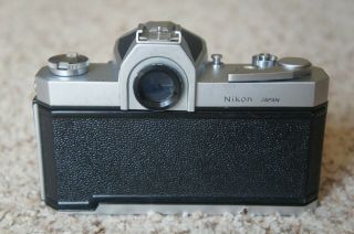 Vtg Nikon Nikkormat FS 35mm Film Camera w/ Nikkor - H Auto 1:2 f= 50mm Lens 3