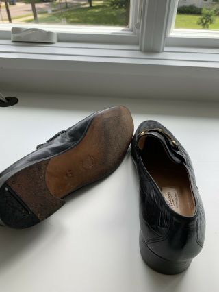 Vintage Gucci Men’s Loafers (Black Leather Dress Shoes) 5