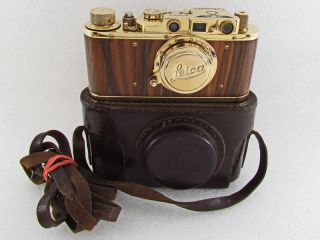 Leica 2 (d) Luftwaffe Wwii Vintage Russian Rangefinder 35mm Gold Camera