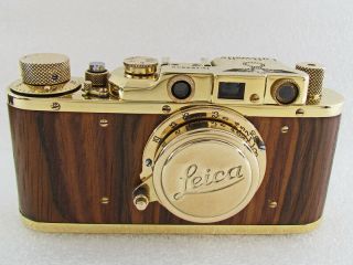 Leica 2 (D) Luftwaffe WWII Vintage Russian Rangefinder 35mm GOLD Camera 3
