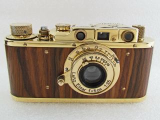 Leica 2 (D) Luftwaffe WWII Vintage Russian Rangefinder 35mm GOLD Camera 4
