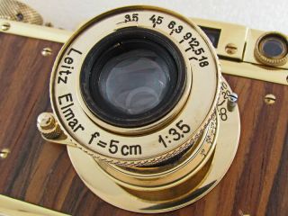 Leica 2 (D) Luftwaffe WWII Vintage Russian Rangefinder 35mm GOLD Camera 5