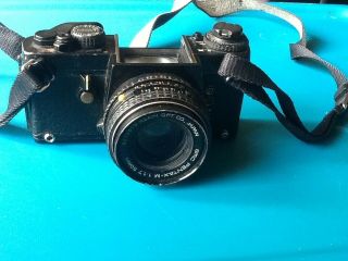 Vintage Pentax Asahi Opt Co Ilx Model 35mm Camera With Pentax 1:1.  7 50mm Lens