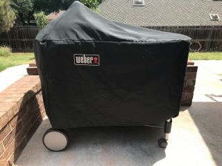 Rare First Edition Red Weber Performer Kettle on Modern Upgraded Cart 9