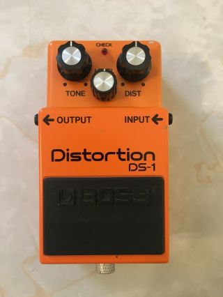 Boss Ds - 1 Distortion Guitar Effect Pedal Made In Japan Mij - Vintage -