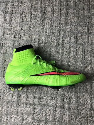 Nike Mercurial Superflys Iv Electric Green And Pink Soccer Cleats Size 9.  5 Rare 4
