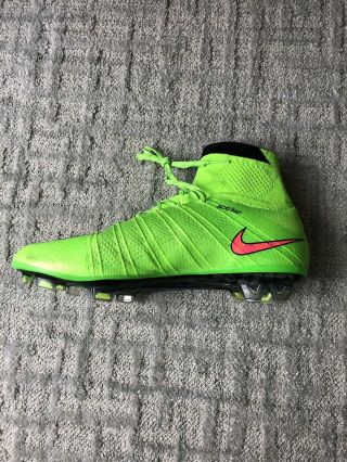 Nike Mercurial Superflys Iv Electric Green And Pink Soccer Cleats Size 9.  5 Rare 5