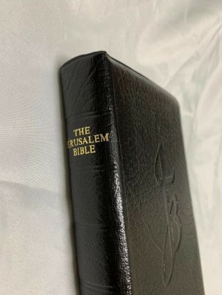 Vintage,  The Jerusalem Bible 1966 Black Leather DoubleDay 2