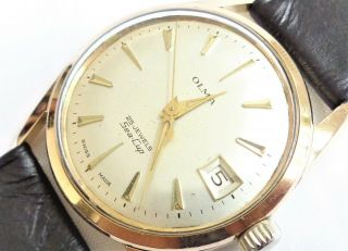 Vintage Olma Sea - Cup Swiss Made 25 Jewels Automatic Gold Plated Gents Wristwatch