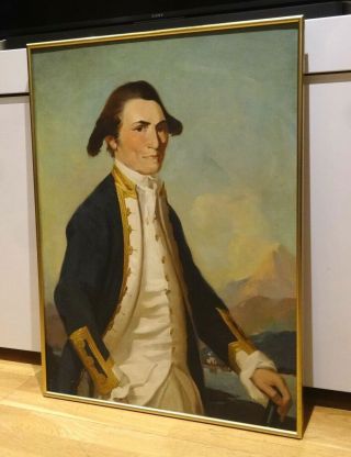 Large 20th Century Portrait Captain James Cook (1728 - 1779) British Royal Navy 3