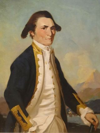 Large 20th Century Portrait Captain James Cook (1728 - 1779) British Royal Navy 4