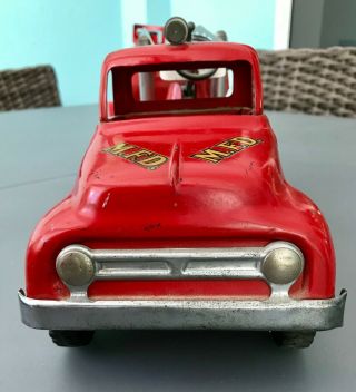 Vintage 1950 ' s Tonka Hook and Ladder MFD Fire Engine Truck No.  5 6