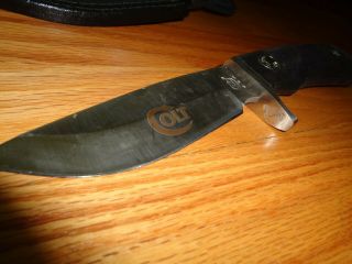 Colt CT5 Fixed Blade Knife and Case Vintage Premier Edition 1994 Made in USA 6