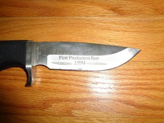 Colt CT5 Fixed Blade Knife and Case Vintage Premier Edition 1994 Made in USA 7