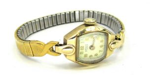 Vintage Art Deco 14k Gold Case Womens Lathin Watch - Non Running