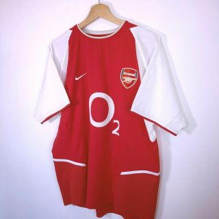 KANU 25 Arsenal Vintage Nike Home Football Shirt Jersey 2002/04 (M) Nigeria 4