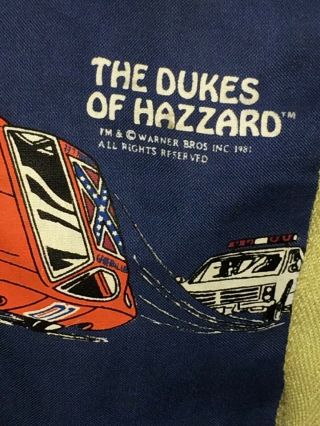 Rare 1981 The Dukes Of Hazzard Duffle Bag Warner Bros Vintage Canvas 2