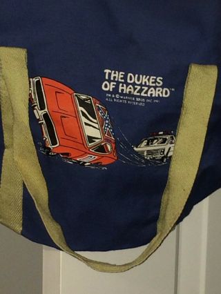 Rare 1981 The Dukes Of Hazzard Duffle Bag Warner Bros Vintage Canvas 4