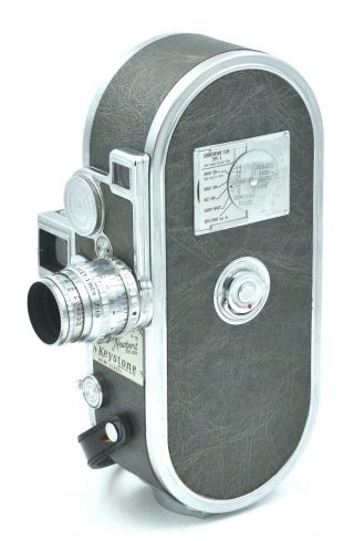 Vintage KEYSTONE 16mm A - 15 Newport Deluxe Movie Camera & Case 4
