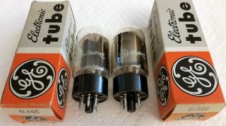 Ge 6l6gc A - Nos/nib 2 - Tubes " Oo " Perfectly Matched Pair Sweet Vintage Sound Usa