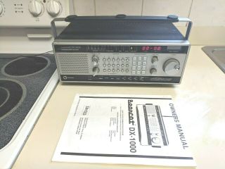 Vintage Electra Bearcat Dx - 1000 Communications Receiver 1983
