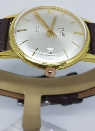 Vintage Kelek Automatic By Breitling Watch 21 Jewels Incabloc Movt Eta Cal.  2472