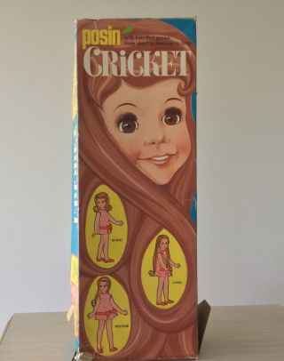 Posin Cricket Doll and Box Ideal Co.  1971 Vintage 6