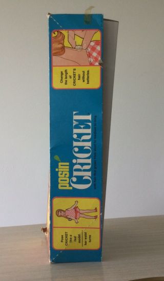 Posin Cricket Doll and Box Ideal Co.  1971 Vintage 7