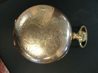 Antique 15 Jewel American Waltham Pocket Watch 10k Gold Plate Hunter Side Winder