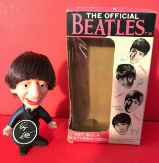 Vintage Ringo Starr 1964 Remco Figure Doll With Box