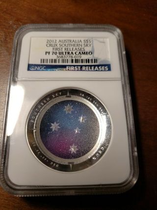 2012 Silver Australia Southern Sky Series - Crux - Ngc Pf70 First Releases Rare