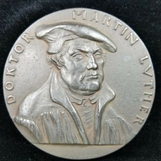 Reformation Medal 1917 Iron Martin Luther By Karl Goetz,  Rare Keinast 191 84.  5mm