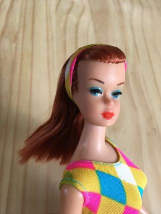 Vintage Color Magic Barbie Ooak Midnight/ruby Reroot Body American Girl