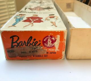 Vintage Barbie Bubble Cut Japanese Exclusive Dressed Box Drum Majorette Box Only 6