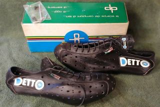 Vintage Detto Pietro Milano,  Italy Bicycle Cycling Shoes Size 47