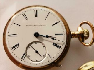 Circa 1887 Elgin Pocket Watch Lever Set 18s Wonderful Fortune Gold Fill Case