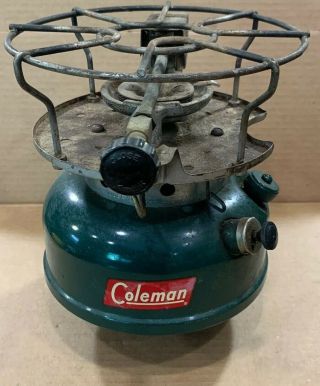 Vintage Coleman 500a Single Burner Gas Camping Stove Sunshine Night Made In 1959