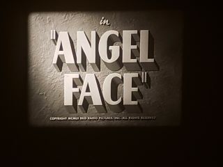 16mm Angel Face From 1953,  Rare Film Noir Kodak Print With Robert Mitchum