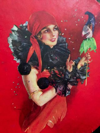 1920s display box packaging flapper girl clown vintage antique 2