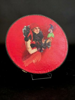 1920s display box packaging flapper girl clown vintage antique 3