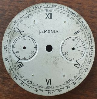 Vintage Lemania 15tl Chronograph Dial - 40 