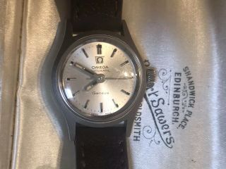 Vintage Omega Geneve 17 Jewel Stainless Steel Ladies Wrist Watch Automatic