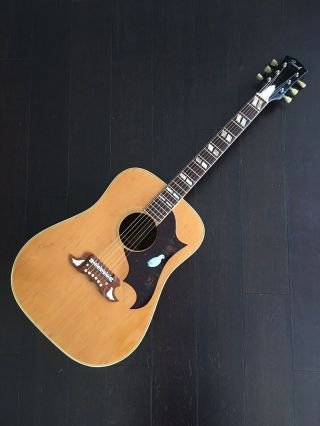Vintage Pearl " Dove " Acoustic Guitar Made By Hayashi Mij Made In Japan